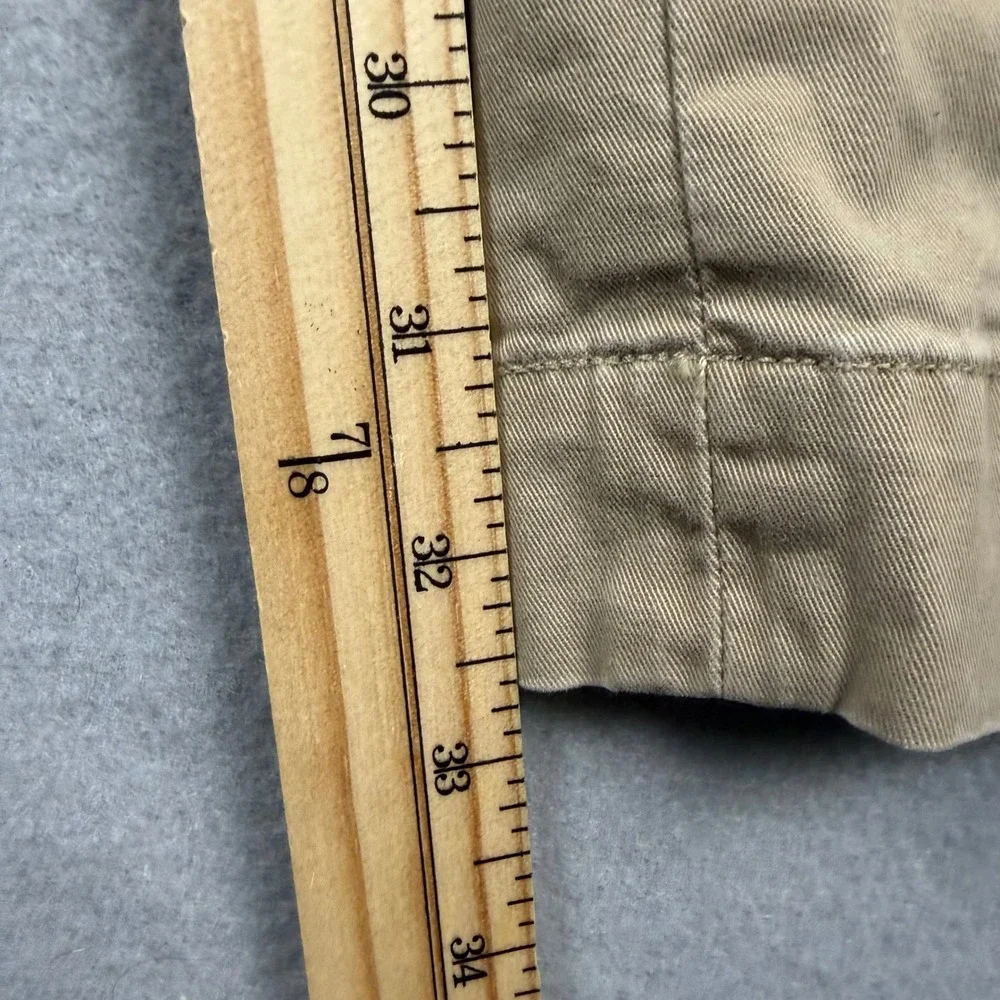 Polo Ralph Lauren Men's 36x34 Tan Stretch Slim Fit Twill Chino Pants Flat Front